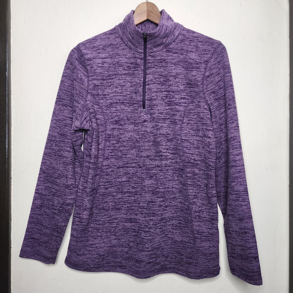 🌻3 for $18 Cabela's Purple Fleece 1/4 zip Pullover Top Women's Size M